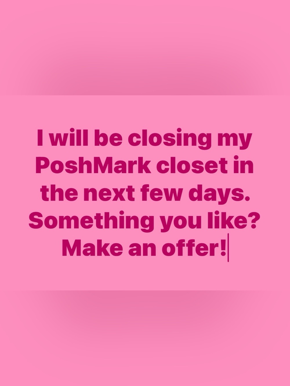 Pink Graphic Text Sign - Bold Two-Tone Pink